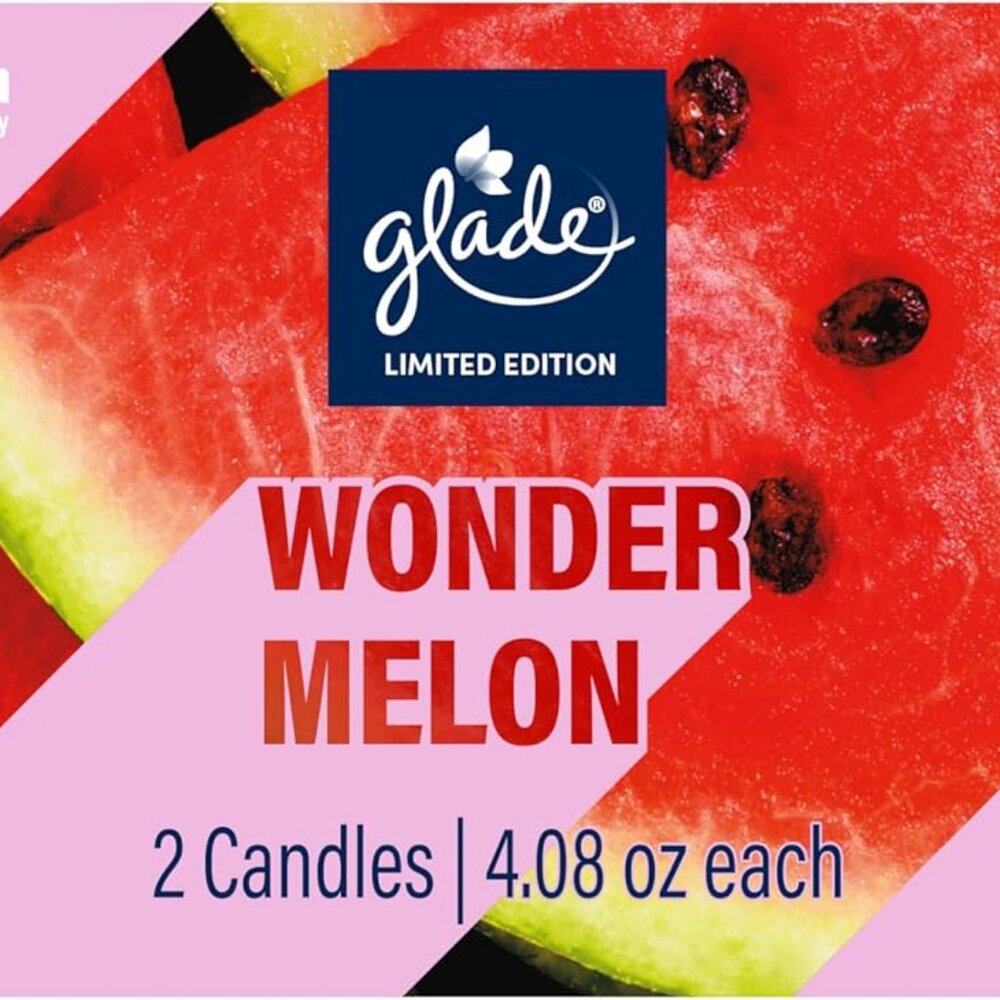 Candles, Wonder Melon Limited Edition, Fragrance Infused with Essential Oils, 8.